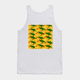 Tangerine a Summer Pattern Tank Top